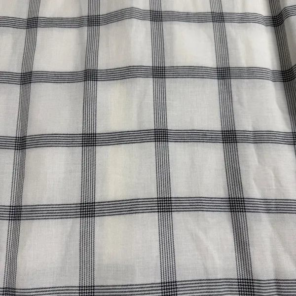 Barbour Summer Tartan Kelso Shirt Womens 12 Cloud/Blue Plaid Cotton British Prep - Image 5