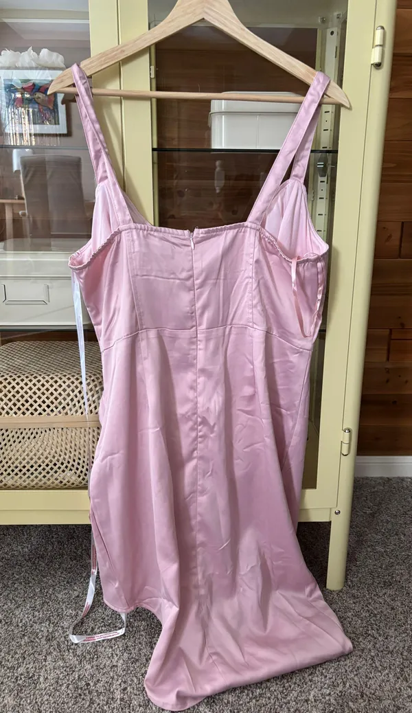 Missguided Blush Corset Dress - Image 4