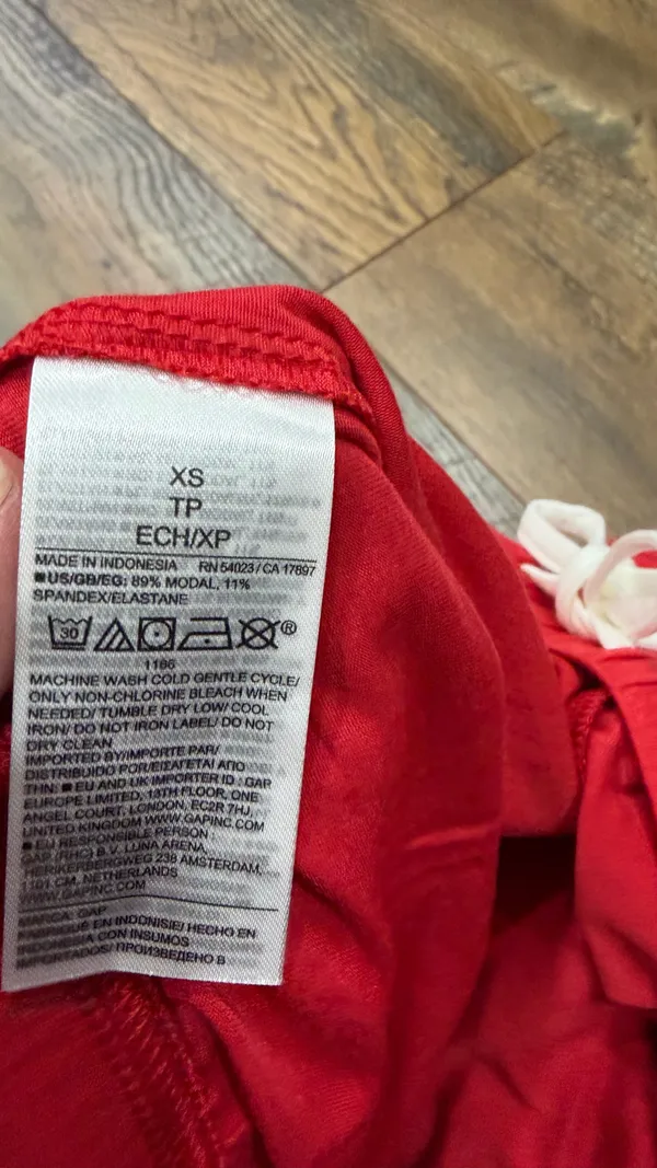 Gap Women's Softest Modal Drawstring PJ Pants Red Pajama Lounge, Size XS, NEW - Image 6