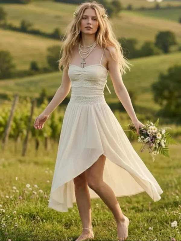 Free People Ethereal Fairy Sparkling Moment Midi Dress in White Size XL - Image 4