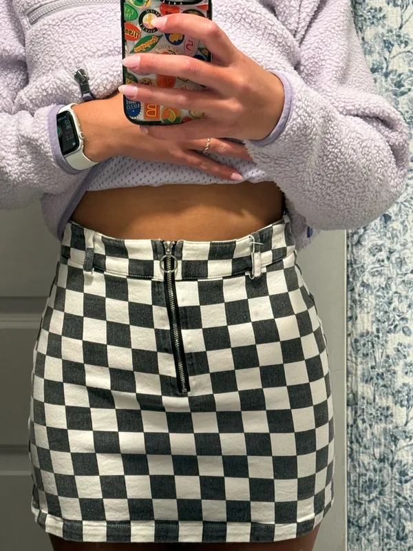 Topshop Checker skirt - Image 6