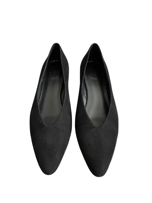Everlane The V Heel Black Suede Pumps Women’s Size 9.5 Block Heel Versatile - Image 3