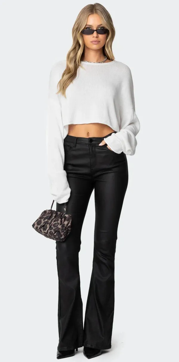 Edikted Leather Pants - Image 2