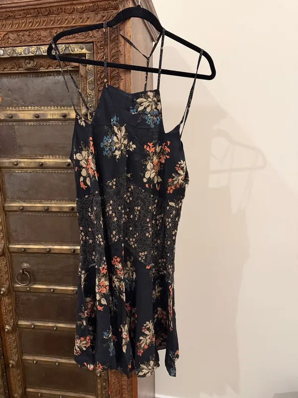 Free People Intimately Crescent Spaghetti Strap Printed Slip Dress NWT - Image 2