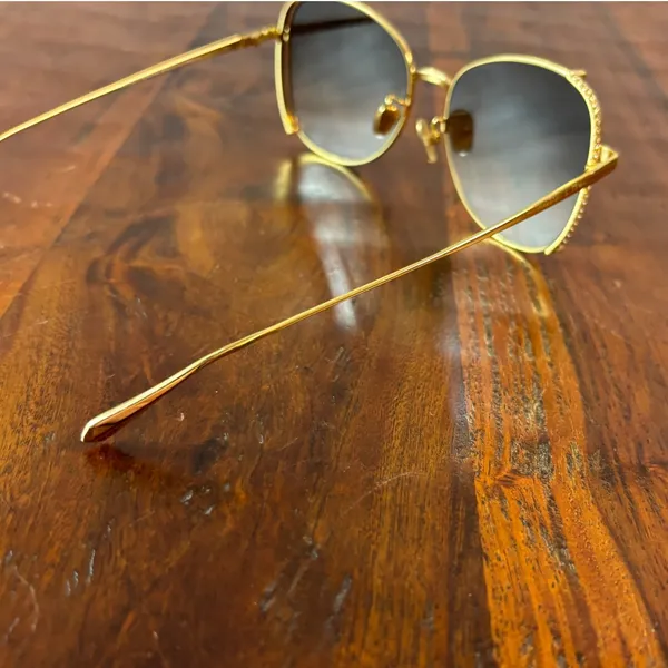 Charles & Keith Gold Butterfly Swarovski Crystal Sunglasses CK3-71280532 Brown‎ - Image 2