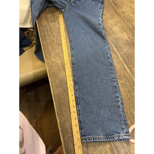 501® Original Fit Women's Jeans 90's Size 25 By 32 Medium Wash Premium Denim - Image 10