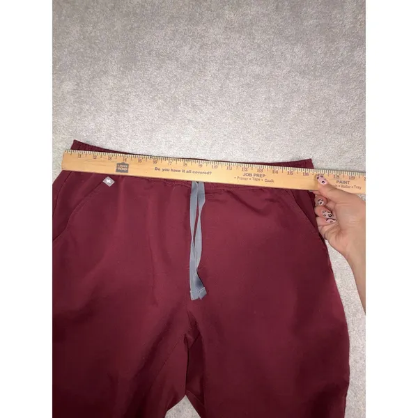 figs scrub set Mens tansen jogger pants (L Short) / leon top (L) Burgundy - Image 10