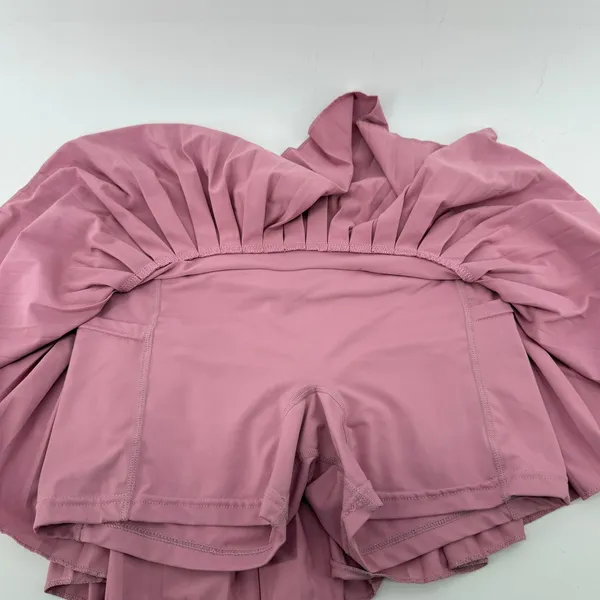 Gold Hinge Pleated Tennis Skirt Skort Dusty Pink Women XS Pickleball Preppy - Image 3