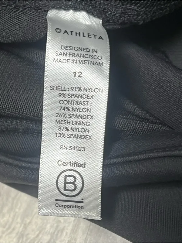Athleta Headlands Hybrid Cargo Tight Black Size 12 - Image 3