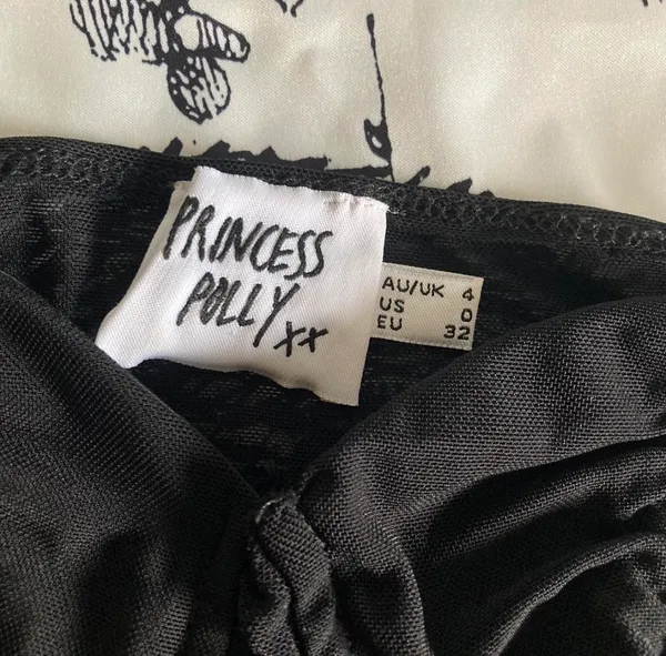 Black Mesh Ruched Top – Princess Polly - Image 3