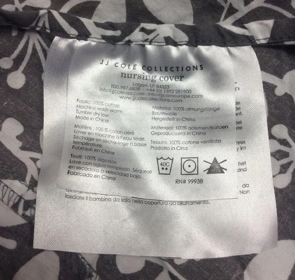 J J Cole Nursing Cover Gray - Image 4