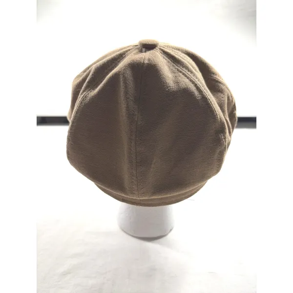Angela & William Tan Khaki Cotton Newsboy Cap Baker Boy Hat CB4132 - Image 5