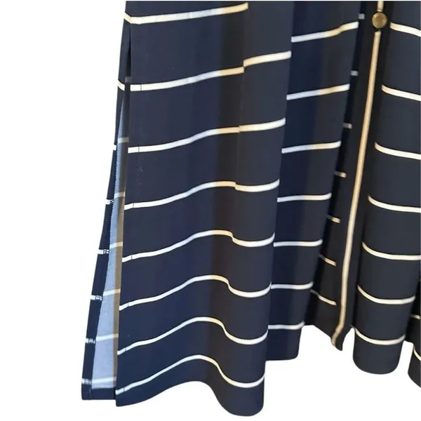 ✨TALBOTS  BUTTON-FRONT STRIPE JERSEY MAXI SZ LARGE DRESS✨ - Image 8