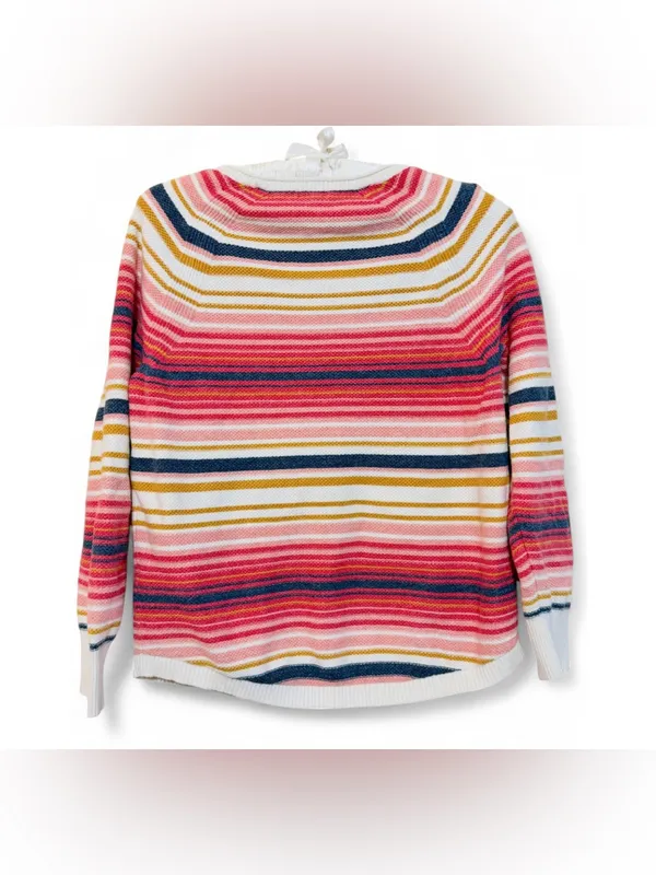 L.L. Bean Women’s Crewneck Longsleeve Multicolored Sweater Size Medium - Image 14