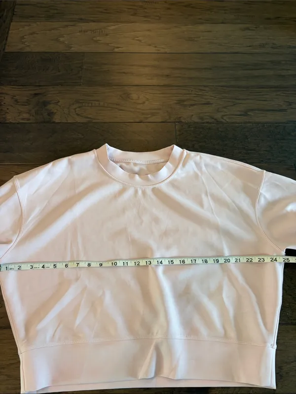 Lululemon Softstreme Perfectly Oversized Crew Pink Size 8 - Image 7