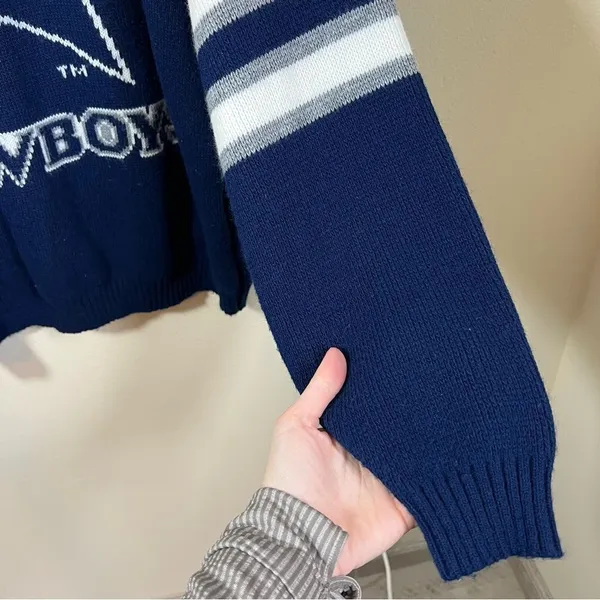 Vintage Barrel II Dallas‎ Cowboys Football Sweater XL - Image 9