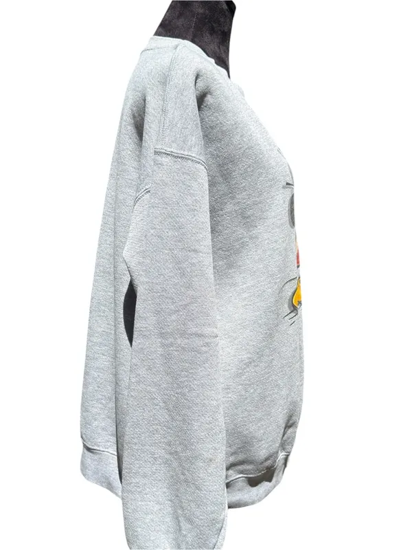 Disney Store Mickey Mouse Crewneck‎ Sweatshirt Vintage 90s USA Heather Gray XL - Image 6