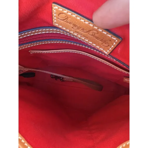 Dooney & Bourke Wexford‎ Smooth Leather Crossbody Natural J - Image 5