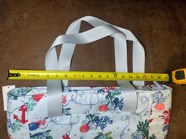 New Vera Bradley Lighten Up Sea Turtles Large Insulated Cooler Beach Bag Picnic - Image 10