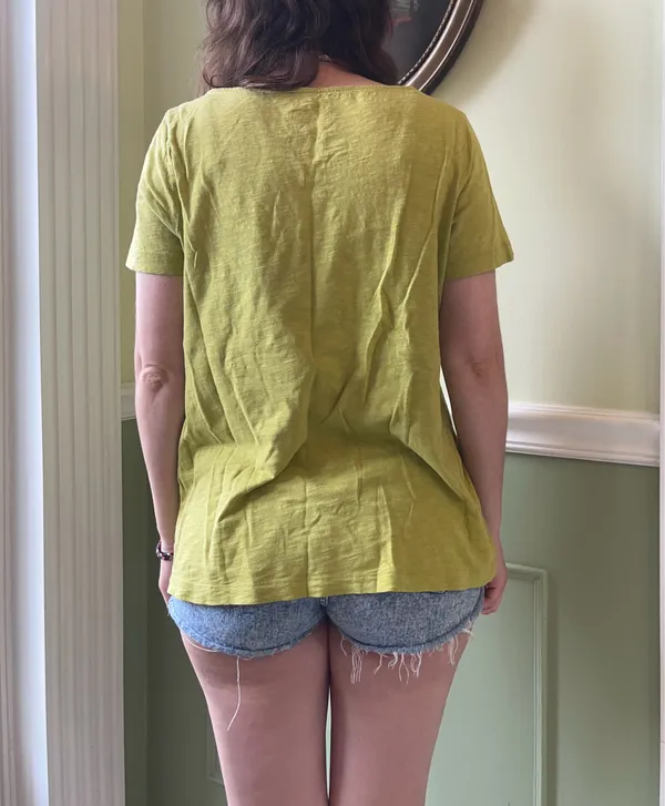 Target Y2K green ruffle short sleeve top - Image 2
