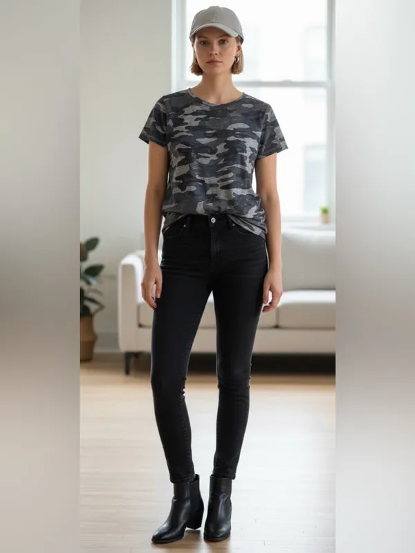 J. Crew Gray Camo Short Sleeve Tee - Image 2