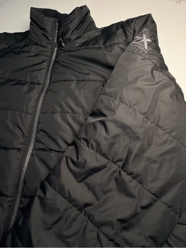 ZeroXposur Women Small Black Quilted Puffer Jacket Full Zip Fleece Collar Winter - Image 7