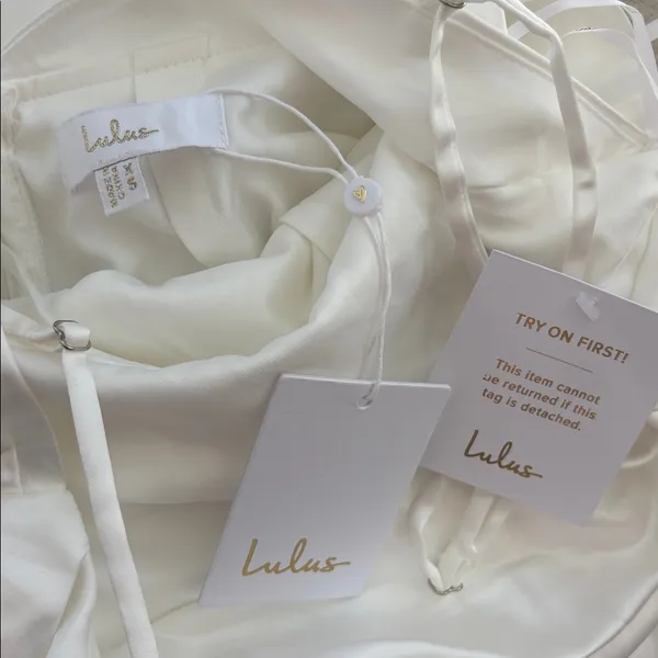 Lulus Lovely Endearment White Satin Sleeveless Backless Maxi Dress XS Bridal - Image 6