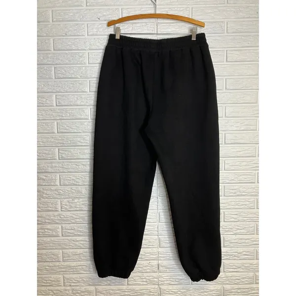Comfrt black signature‎ sweatpants embroidered logo size XL casual loungewear - Image 5