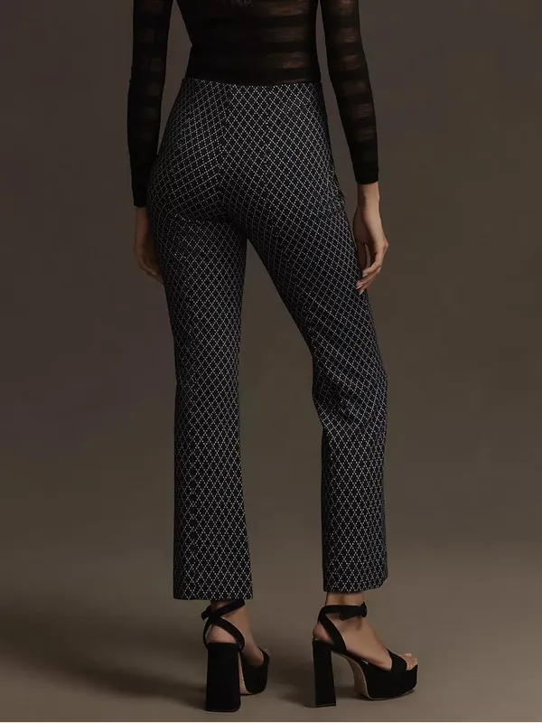 Maeve by Anthropologie The Margot‎ Argyle Kick Flare Crop Pull On Pants - Image 3