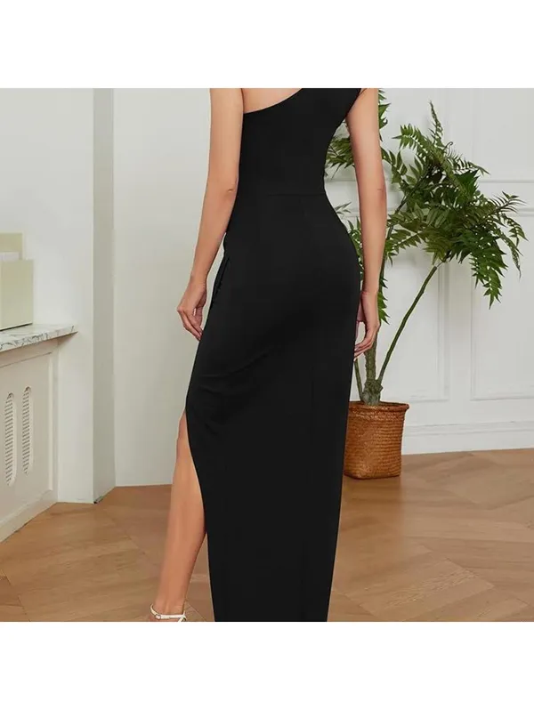 Sarin Mathews Womens One Shoulder Long Formal Dress - Image 2