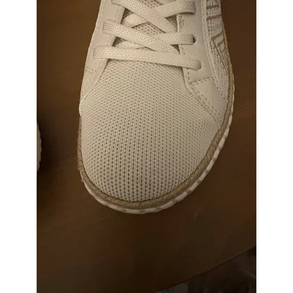 Skechers Wilshire Blvd Bellevue Off White Vegan Sneakers Womens 8 Washable - Image 6
