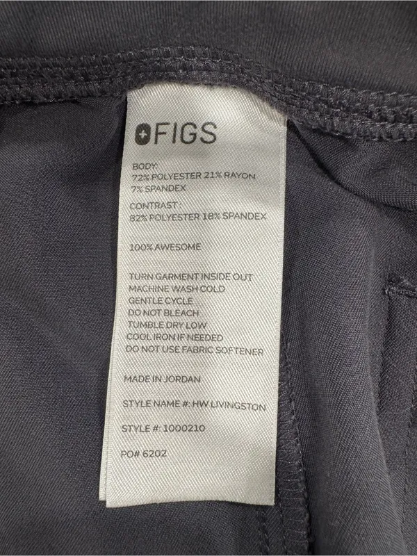 FIGS HW Livingston Scrub Pants Women’s Size XL High Waisted Style 1000210 - Image 4