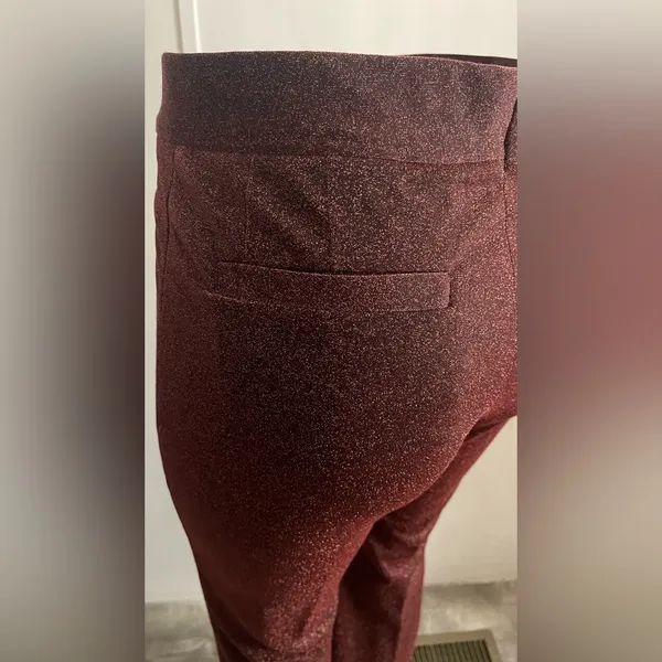 H&M Shimmering Brown Flare Pants - Image 10