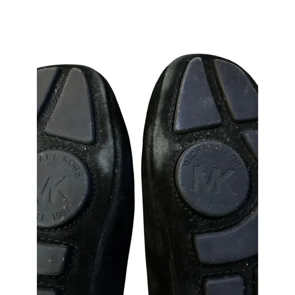 Michael Michael Kors Womens Black Suede Gloria Moc Driving Flats Size 6M Leather - Image 9