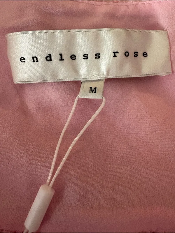 Anthropologie NWT Endless Rose Pink Floral Jacquard Strappy Party Dress Size M - Image 2