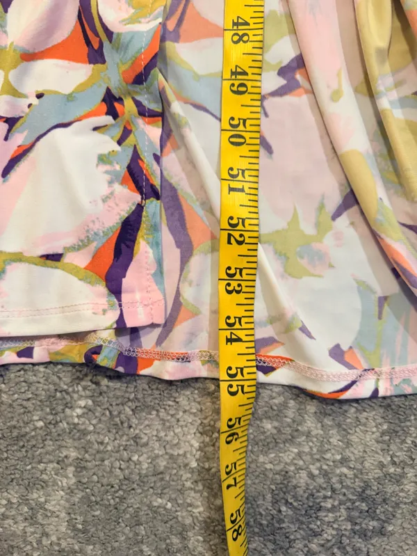 London Style Floral Dress in Pink and Orange - Image 8