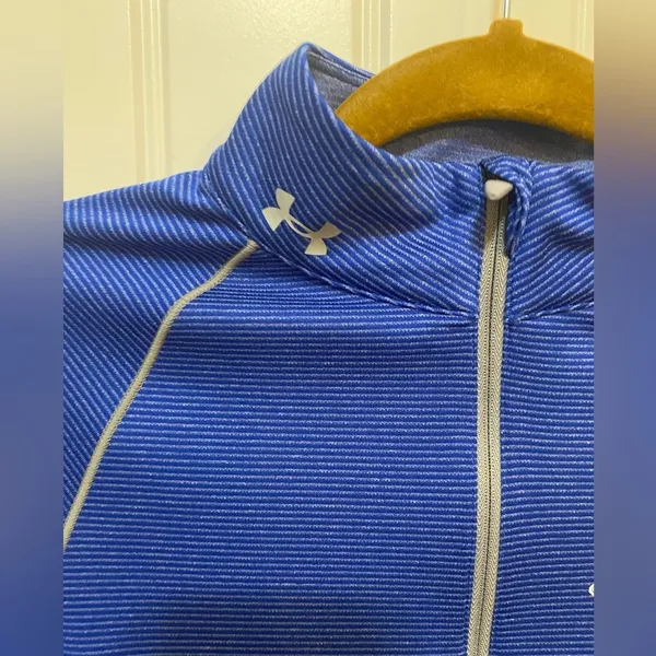 Under Armour Chicago Cubs Blue fitted half-zip long sleeve - Image 4