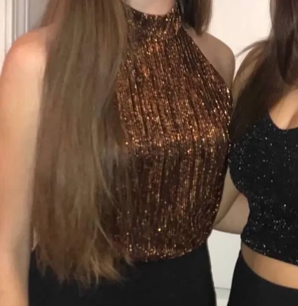 Forever 21 Sparkly Halter Tank - Image 2