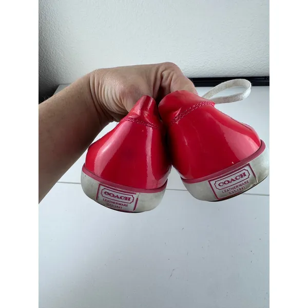 Coach Barrett Poppy canvas sneakers Signature Pattern Tennis Shoes Size‎ 8.5B - Image 4