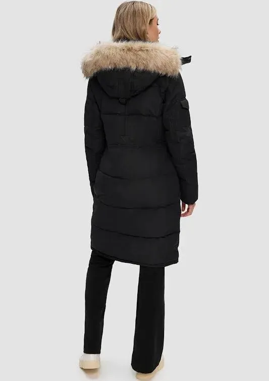 Noize Vegan Puffer Coat Black Size XS - Image 2