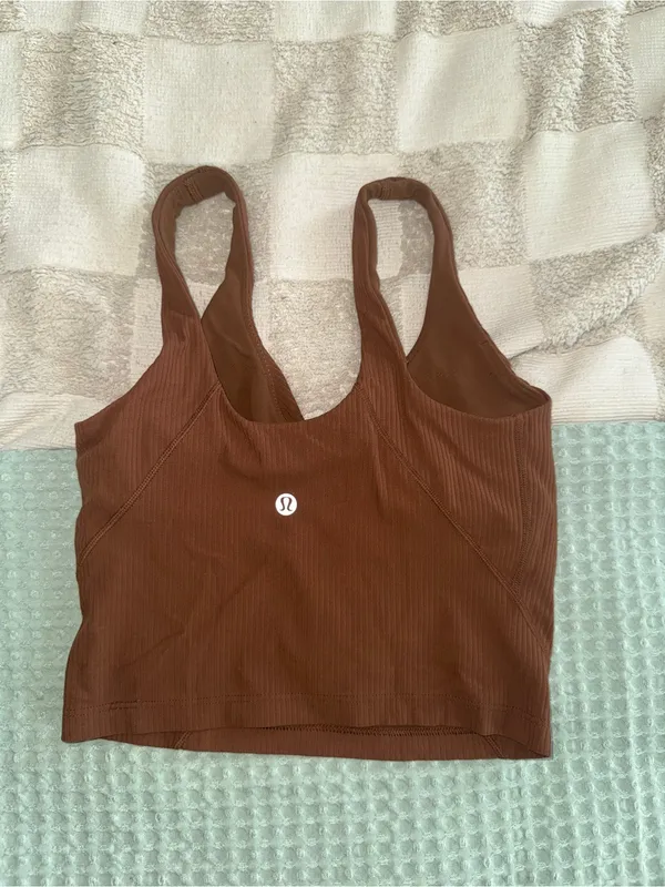 Lululemon Align Ribbed Tank Top
Roasted Brown size 2 - Image 3