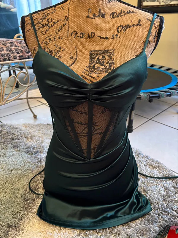 Stunning mini dress size S. ❤️ Green - Image 4