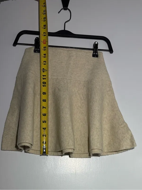 NWT Free People Beige Quincy Knit Mini Skirt Set - Image 15