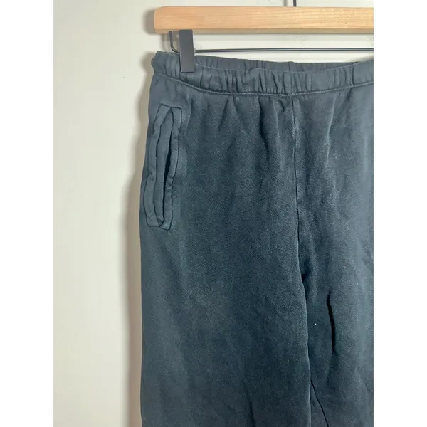 Joah Brown Oversized Jogger‎ Pant Washed Black French Terry S/M 4-6 Relaxed Fit - Image 4