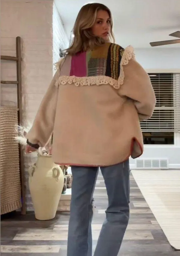 Free People Sissel Edelbo, vilma mix kantha jacket #5 - Image 8