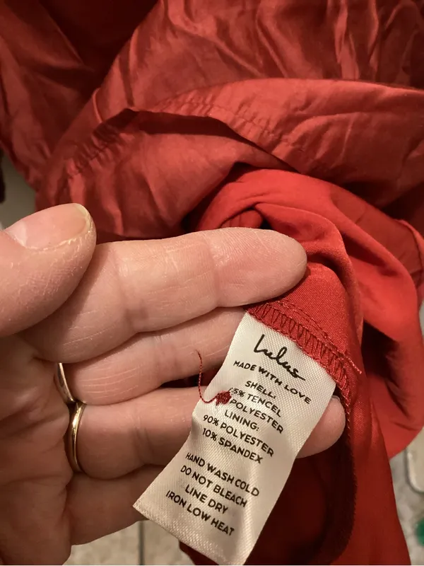 Love Tree Red Button-Front Peplum Blouse - Image 3