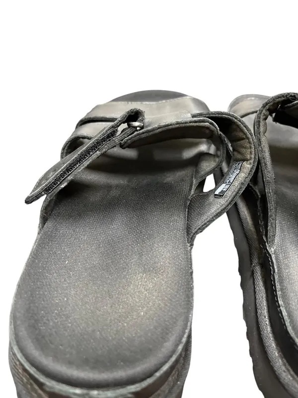Ugg Golderstar 1154652 wms black leather platform slides sandals sz 9 SKU 10-710 - Image 7