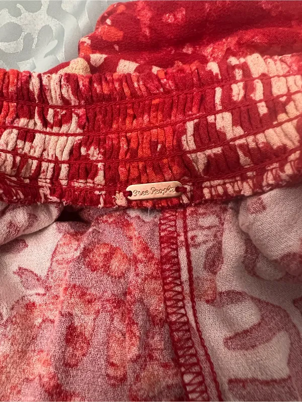 Free People Red Halter Backless Mini Dress - Image 6