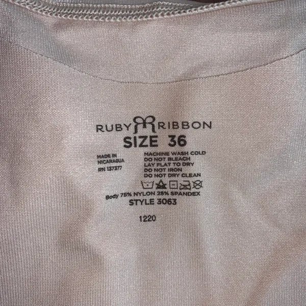 Ribbon Beige Ultimate Demiette Bra Size 36 Style #3063 - Image 4