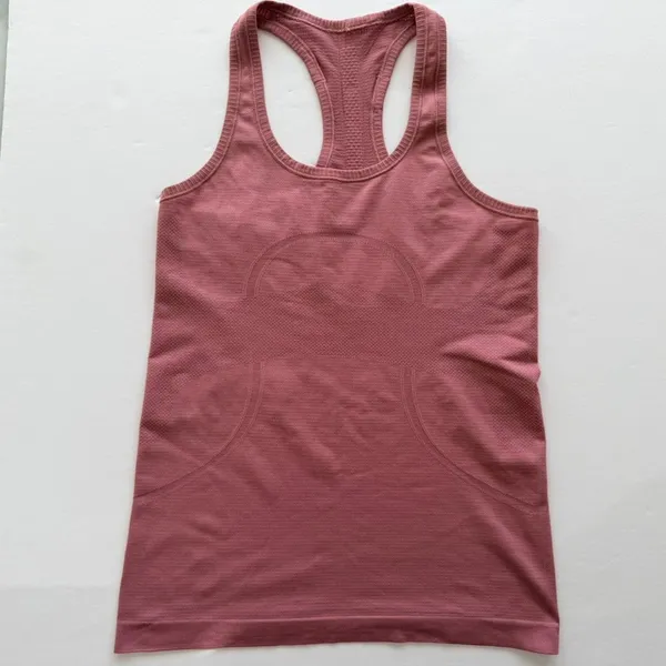 Lululemon Swiftly Tech Racerback Tank Pink Taupe Size 8 Original Fit - Image 2